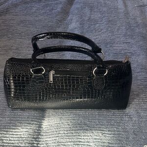 Primeware Black Croc-Embossed Barrel Wine cooler- Bag Brand New